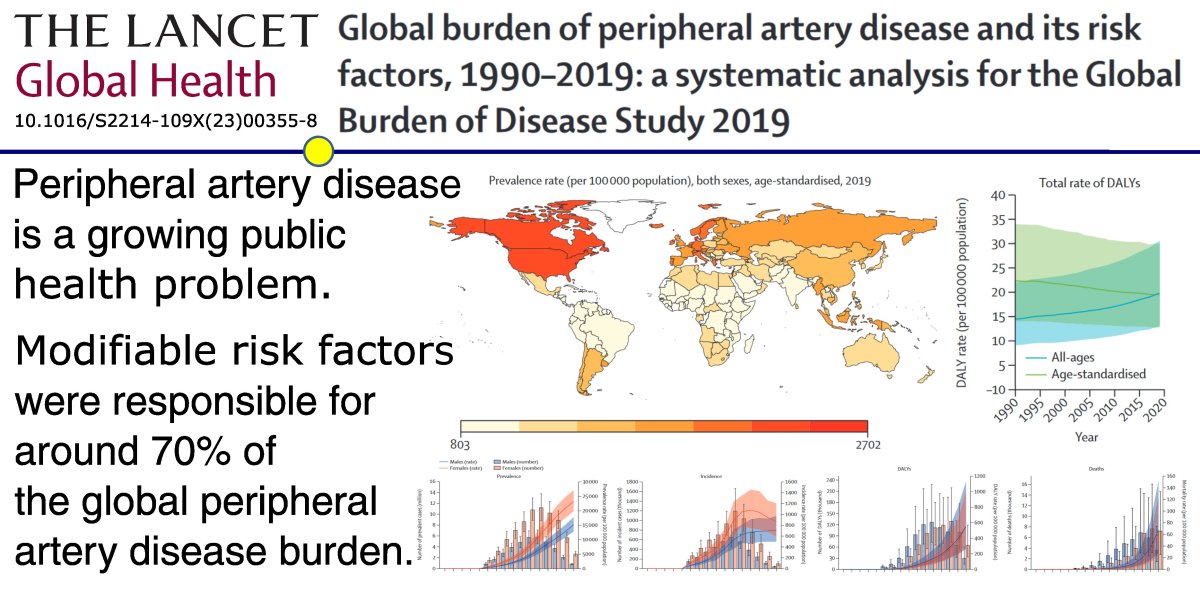Global burden of peripheral artery disease and its risk factors, 1990–2019