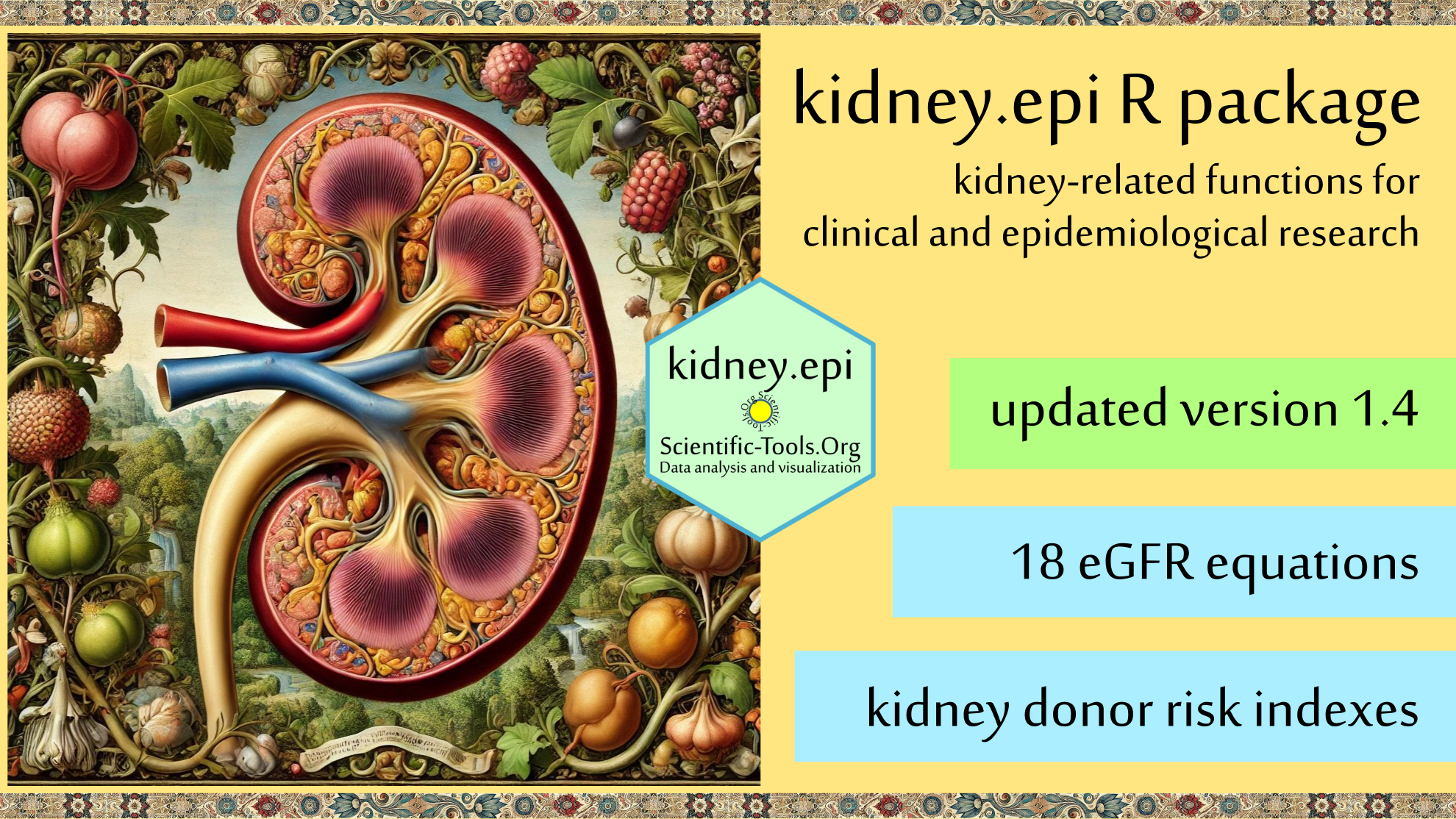Updated: kidney.epi 1.4.0 CRAN R Package — Smarter Kidney Research, Made Simple